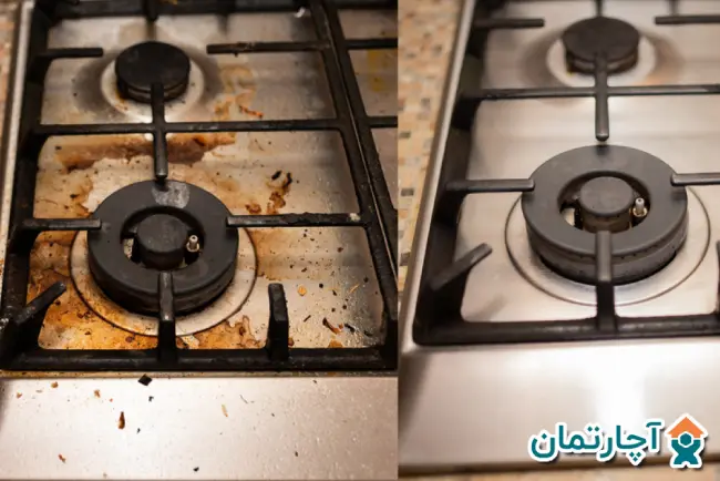 نحوه تميز كردن گاز استيل