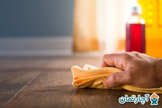 تمیز کردن پارکت