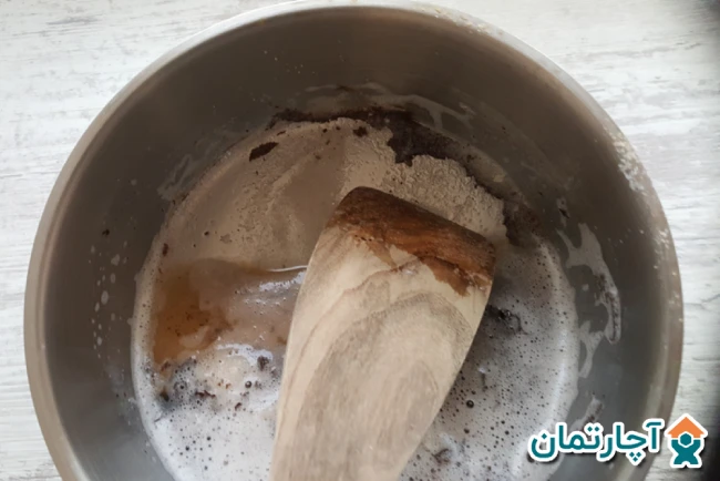 تمیز کردن قابلمه روحی سوخته