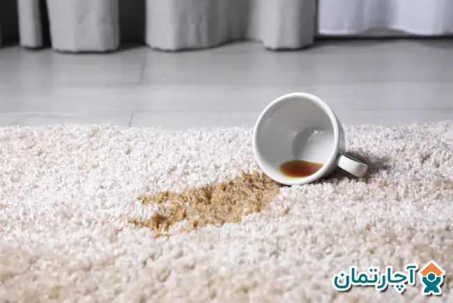 لکه چای کهنه از روی فرش