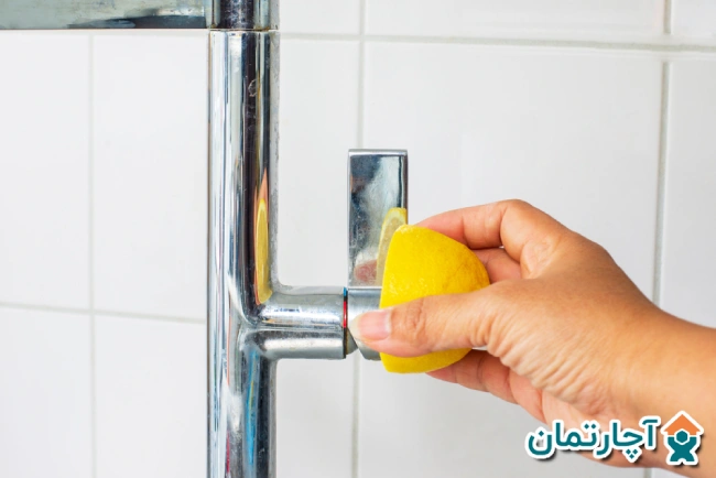 تميز كردن شيرالات استيل با لیمو