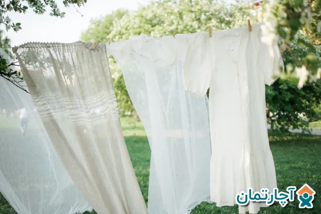 شستن پردهای حریر در لباسشویی