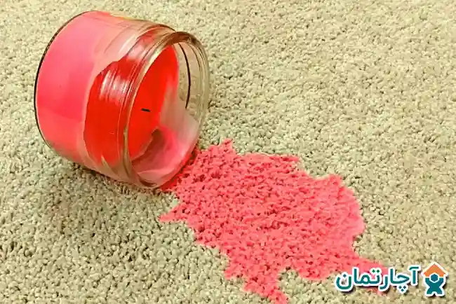 پاک کردن لکه شمع از روی فرش