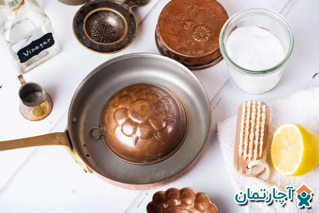 تميز كردن ظروف برنجی