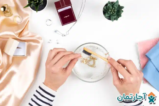 تميز كردن نقره با جوش شيرين