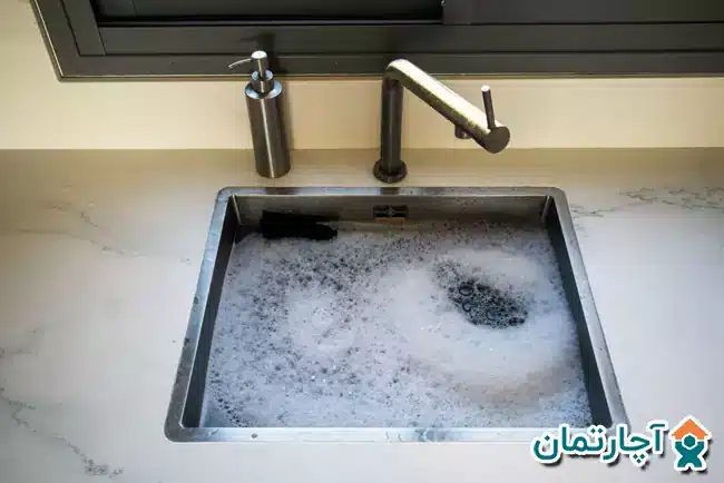 گرفتگی لوله آشپزخانه