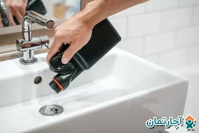 طرز استفاده از اسید لوله باز کن