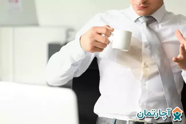 پاک کردن لکه قهوه از روی لباس