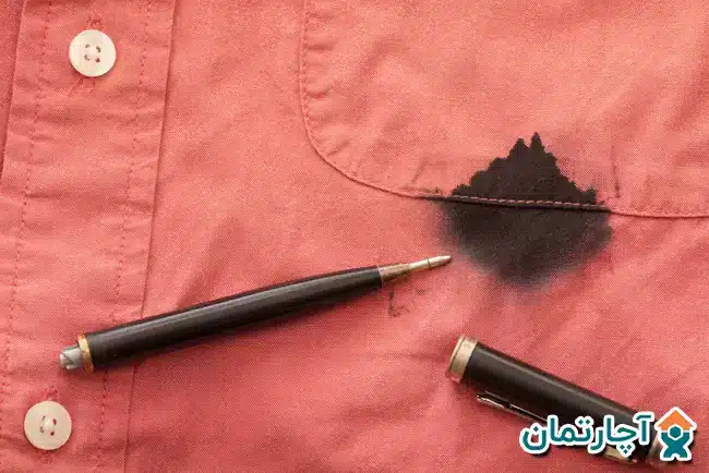 پاك كردن لكه جوهر خودكار از روي مبل پارچه ای