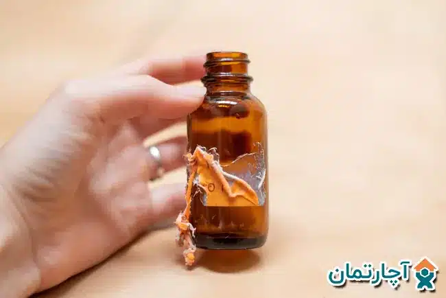 پاك كردن برچسب روي شيشه