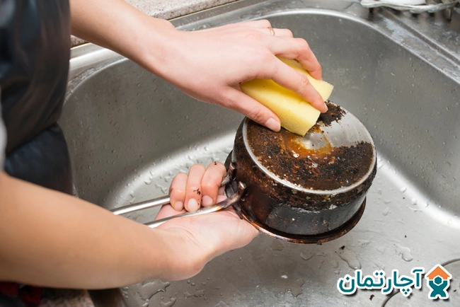 تمیز کردن قابلمه