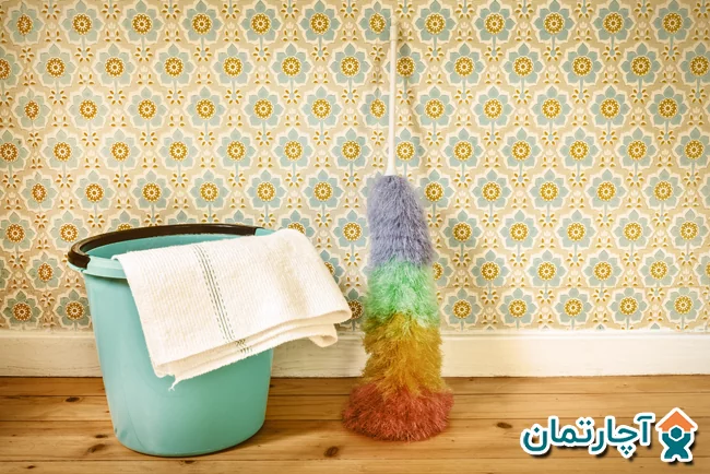 نحوه تمیز کردن کاغذ دیواری