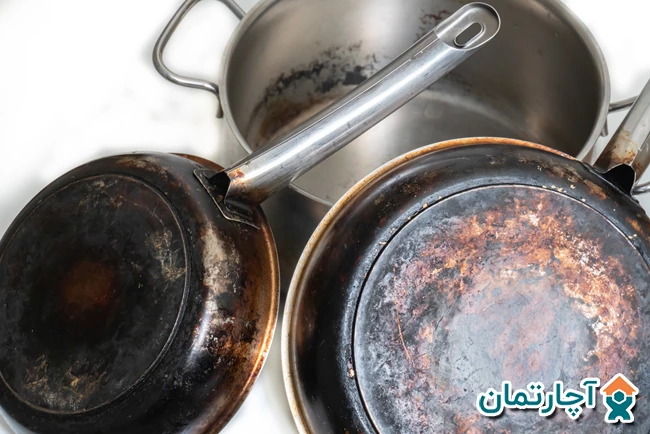 تميز كردن پشت قابلمه