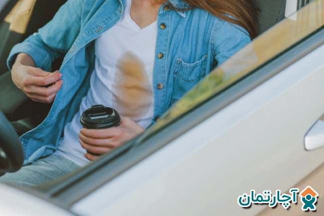 لکه چای روی لباس